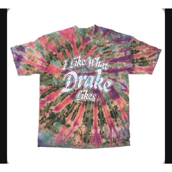 I Like What Drake Likes Tie-Dye Tour Tee - Picture 1 of 3